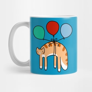 Balloon Long Tabby Cat Mug